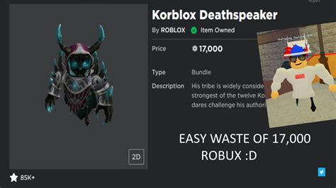 korblox|how much robux is korblox deathkeeper.